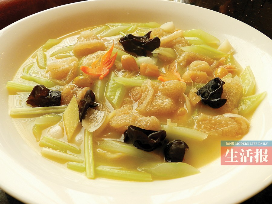 美味廚房：五彩燜魚膘(圖文)