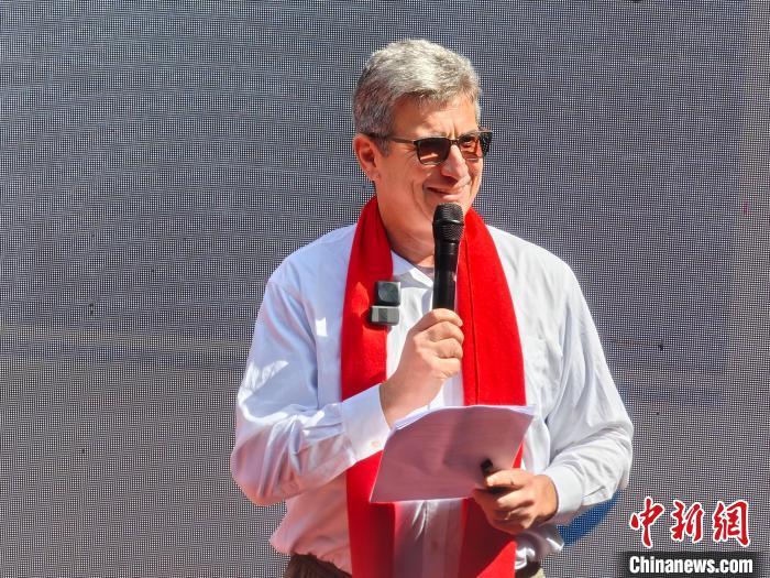 圖為美國哈佛大學(xué)東亞系中國歷史教授、費正清研究中心前主任宋怡明在活動現(xiàn)場發(fā)言。中新網(wǎng)記者 葉秋云 攝