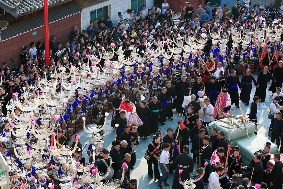 貴州凱里擺底鼓藏節(jié)落下帷幕 十三年后再相會_fororder__D5A6858.JPG