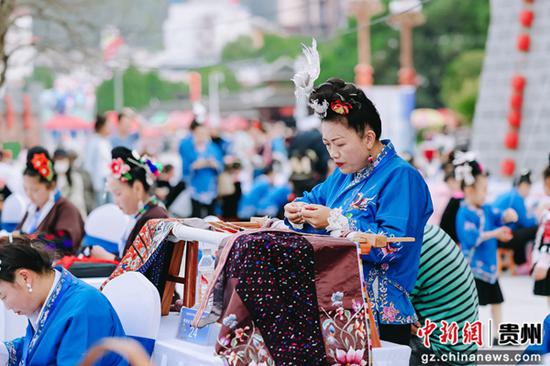 比賽現(xiàn)場。臺江縣婦聯(lián)供圖