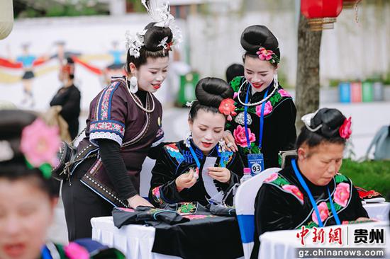 比賽現(xiàn)場。臺江縣婦聯(lián)供圖
