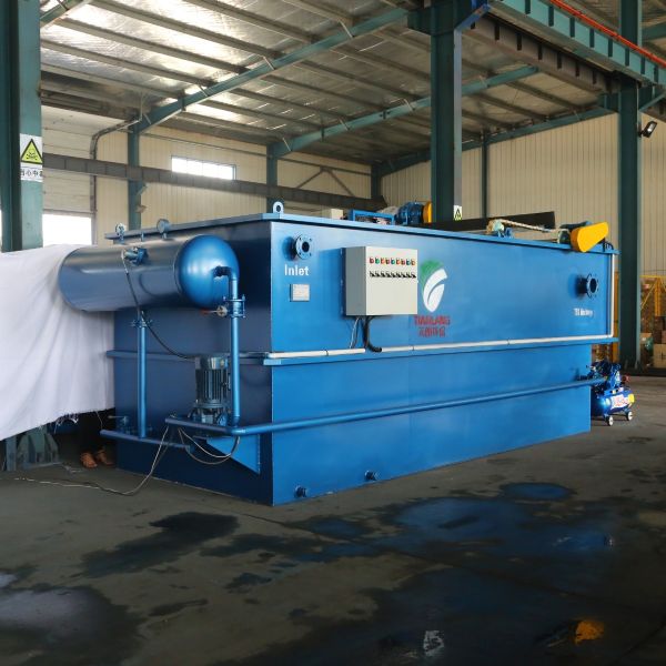 Horizontal flow type daf machine